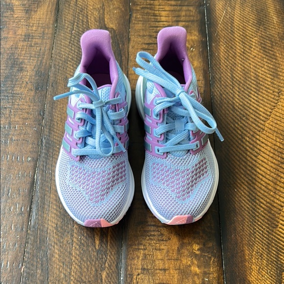 Adidas Ultrabounce DNA Light Blue and Purple Sneakers - Picture 2 of 5